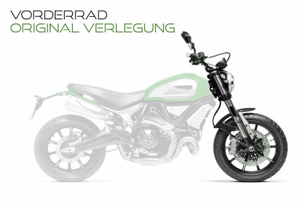 Stahlflex Bremsleitungen für HONDA GL 1000 Goldwing [GL1] ab 75-82 [VR]