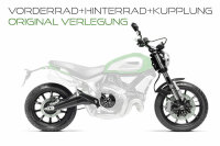 Stahlflex Bremsleitungen für KAWASAKI ZL 1000 Eliminator [ZLT00A] von 86-87 [Komplett]